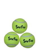 Happy Summer Tennis Ball 3-Pack Toys Outdoor Toys Outdoor Games Multi/...