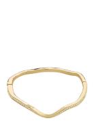 Pilgrim True Recycled Wavy Bangle Guld