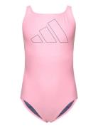 Adidas Performance Performance Big Bars Swimsuit Rosa