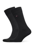 Tommy Hilfiger Th Men Small Stripe Sock 2P Svart