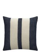 GANT Stripe Wool Cushion Blå