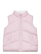 Mango Reversible Quilted Gilet Rosa