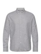 Mango Gingham Check Cotton Shirt Grå