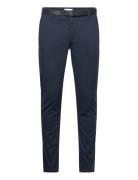 Lindbergh Classic Stretch Chino W?. Belt Marinblå