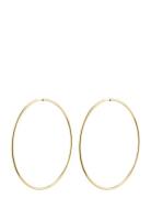 Pilgrim April Recycled Maxi Hoop Earrings Guld