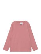 Lindex Top L S Basic Rib Rosa