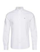 GANT Slim Poplin Shirt Vit