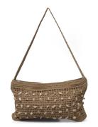 Mango Crochet Bag With Shell Detail Beige