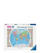 Ravensburger Political World Map 1000P Multi/patterned