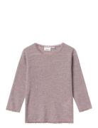 Name It Nmfwang Wool Needle Ls Top Solid Noos Lila