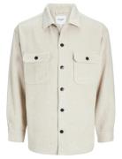 Jack & J S Jjebradley Ollie Overshirt Ls Noos Beige