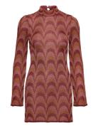 Mango Lurex Knitted Dress Brun