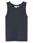 Name It Nmmwang Wool Needle Tank Top Noos Marinblå