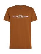 Tommy Hilfiger Hilfiger Chest Stripe Tee Brun