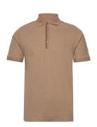 Mos Mosh Gallery Mmgharvey Polo Ss Tee Beige