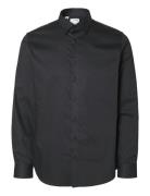 Selected Homme Slhslim-Performance Shirt Ls Noos Svart