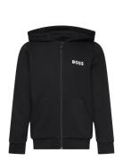 BOSS Hooded Cardigan Svart