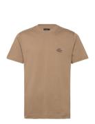 Mads Nørgaard Cotton Jersey Frode Emb Logo Tee Beige