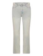 Mango Blanca Straight-Fit Cropped Jeans Blå