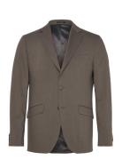 Lindbergh Black Technical Stretch Blazer - Combi Su Brun