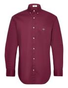 GANT Reg Classic Poplin Shirt Burgundy