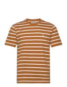 Original Penguin Org Jrsy Breton Tee Brun