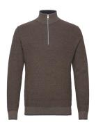 Tom Tailor Multicolored Knit Troyer Brun