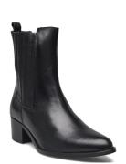 Bianco Biacarol Chelsea Boot Smooth Leather Svart