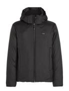 Calvin Klein Non Quilt Padded Hooded Jacket Svart