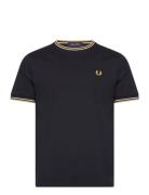 Fred Perry Twin Tipped T-Shirt Marinblå