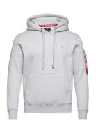 Alpha Industries Back Print Hoody Grå