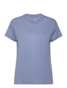 Casall Soft Texture Tee Blå