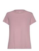 Casall Soft Texture Tee Rosa