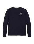 Tommy Hilfiger Th Logo Puff Print Reg Tee Ls Marinblå