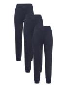 Lindex Trousers Basic Solid 3 Pack Marinblå