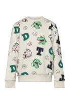 Tom Tailor Allover Printed Sweatshirt Kräm