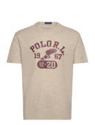 Polo Ralph Lauren Classic Fit Jersey Graphic T-Shirt Beige