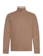 Polo Ralph Lauren Estate-Rib Quarter-Zip Pullover Beige