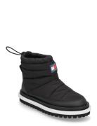 Tommy Hilfiger Tjw Padded Flat Boot Wl Svart