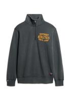 Superdry Track & Field Graphic Half Zip Grå