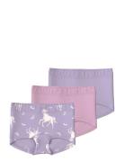 Name It Nmftights 3P Pastel Lilac Horse Noos Rosa