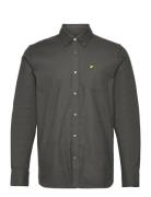 Lyle & Scott Plain Flannel Shirt Grå