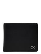 Calvin Klein Metal Ck Bifold 5Cc W/Coin Svart