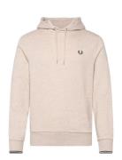 Fred Perry Tipped Hooded Sweatsh Beige