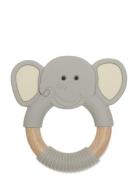 Diinglisar Wild Teether Elephant Toys Baby Toys Teething Toys Grey Ted...