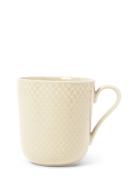 Lyngby Porcelæn Rhombe Earth Mug With Handle 39 Cl Marble Kräm