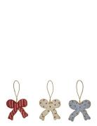 OYOY Living Design Christmas Bow Ornament - Pack Of 3 Röd