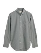 GANT Reg Poplin Micro Check Shirt Grön
