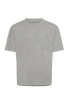 Nikben Nb Over Dyed Pocket T Shirt Grey Grå