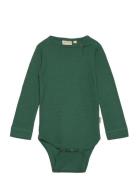 Petit Piao Body L/S Modal Grön